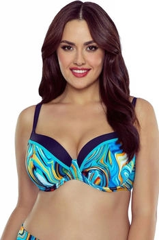 Vivisence Bikini Oberteil gemustert blau