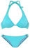 Chiemsee Bügel-Bikini silbernem Zierring hellblau