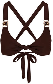 Moda Minx Bikinioberteil Amour Knot braun