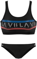 Venice Beach Bustier-Bikini Mit Logodruck