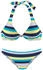 Venice Beach Triangel-Bikini marine gelb gestreift