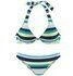 Venice Beach Triangel-Bikini marine gelb gestreift