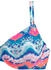 Venice Beach Bügel-Bikini-Top 'Face' blau orange 80F