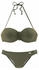 Buffalo Bügel-Bandeau-Bikini trendiger Look oliv