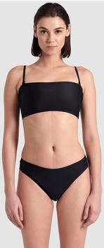 Arena Team Stripe Bandeau Bikini schwarz