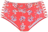 Sunseeker Highwaist-Bikini-Hose "Ditsy" mit H&auml;kelkante und seitlichen...