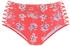 Sunseeker Bikinihose 'Ditsy' petrol orchidee koralle weiss