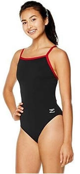 Speedo Race Endurance Solid Flyback Training Suit schwarz rot 819016-972