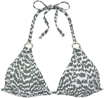 Lascana Triangel-Bikini-Top oliv bedruckt A B