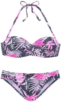 Buffalo Bügel-Bandeau-Bikini marine pink B