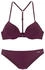 Bruno Banani Push-Up-Bikini Vorderverschluss rot bordeaux