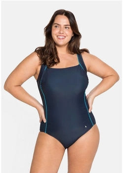 Sheego Badeanzug nachtblau aqua
