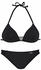 Bruno Banani Triangel-Bikini Zierbändern schwarz