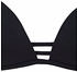 Bruno Banani Triangel-Bikini Zierbändern schwarz