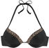 Lascana Push-Up-Bikini-Top (28708020) schwarz/leo
