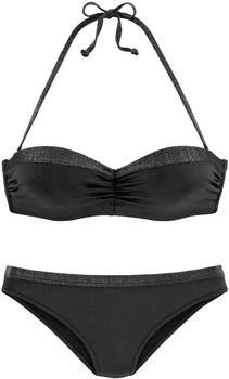 Jette Bügel-Bandeau-Bikini schwarz