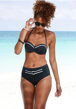 Vivance Dreams Bügel-Bandeau-Bikini-Top Lorena kontrastfarbenes Piping