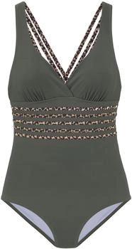 Lascana Badeanzug (48823034) oliv/leo