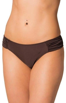 Aquarti Bikini-Hose seitlichen Raffungen braun