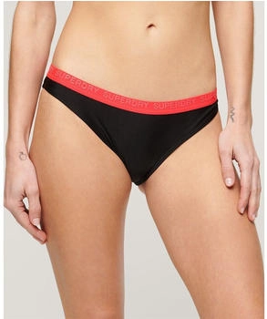 Superdry Elastic Classic Damen Bikinihose schwarz rosa