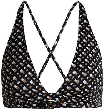 Hugo Boss Bikini-Oberteil BB MONOGRAM TRIANGLE 50535257 schwarz gemustert