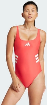 Adidas 3-Streifen U-back Badeanzug Semi Lucid Red / Pulse Magenta (JE4371)