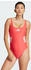 semi lucid red/pulse magenta: Adidas 3-Streifen-U-Back-Badeanzug
