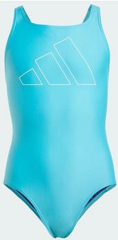 Adidas Performance Big Bars Kids Badeanzug Lucid Cyan / White (JJ0431)
