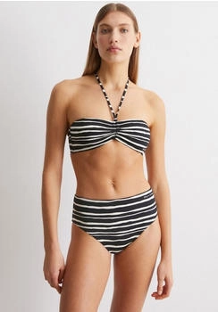 Marc O'Polo Bikini-Slip black/white cotton print (10222723_Q992)