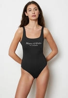 Marc O Polo Logo Swimsuit Schwarz Large Damen