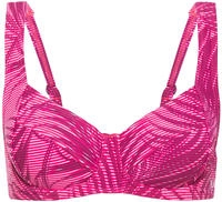 LASCANA ACTIVE B&uuml;gel-Bikini-Top "Coal" im Mustermix aus Palmen und Streifen