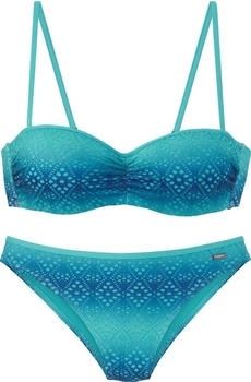 Buffalo Bügel-Bandeau-Bikini blau türkis Buffalo Bügel-Bandeau-Bikini blau türkis