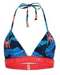 Superdry Triangel-Bikinioberteil Logo blau mehrfarbig W3010400A