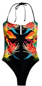 Desigual Swim Bahamas Ii One P Einteiliger Badeanzug schwarz