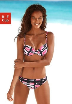 KangaROOS B&uuml;gel-Bikini rosa schwarz