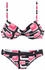 KangaROOS Bügel-Bikini rosa schwarz