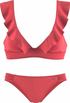Jette Triangel-Bikini rostrot