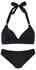 Lascana Triangel-Bikini Toni schwarz gold