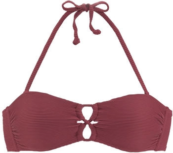 Sunseeker Bandeau-Bikini-Top rostrot