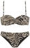 Bruno Banani Bügel-Bandeau-Bikini Animalprint braun