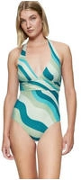 Triumph Badeanzug "Summer Mix & Match", Damen, Gr. 40, Cup D, blau (blau, light