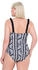 Ulla Popken Badeanzug schwarz offwhite