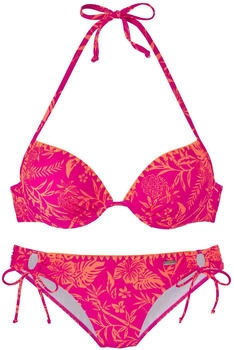 Venice Beach Bikini orange fuchsia