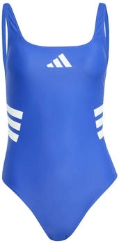 Adidas 3-Streifen-U-Back-Badeanzug semi lucid blue/white
