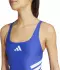 Adidas 3-Streifen-U-Back-Badeanzug semi lucid blue/white