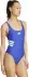Adidas 3-Streifen-U-Back-Badeanzug semi lucid blue/white