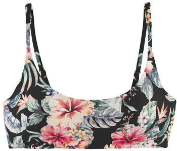 Lascana Bustier-Bikini-Top schwarz bedruckt
