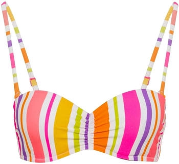Chiemsee Balconette Bikini-Oberteil abnehmbare Träger 1021 weiß orange