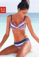 s.Oliver B&uuml;gel-Bikini mit maritemen Streifen
