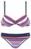 s.Oliver Bügel-Bikini blau rot gestreift